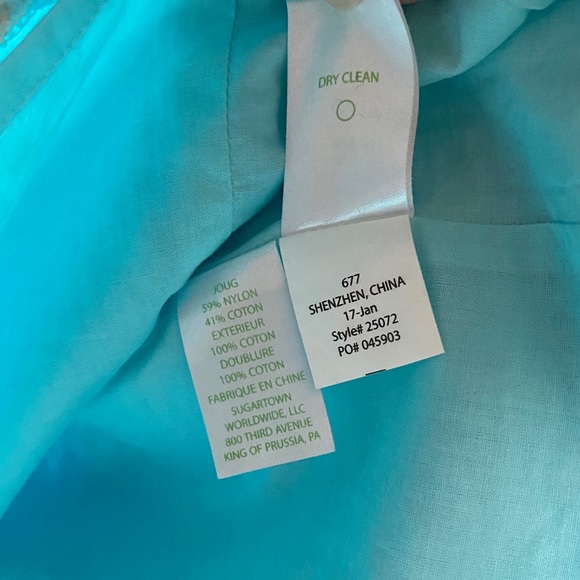 EUC Lilly Pulitzer serene blue Vandalia shift - Picture 12 of 15